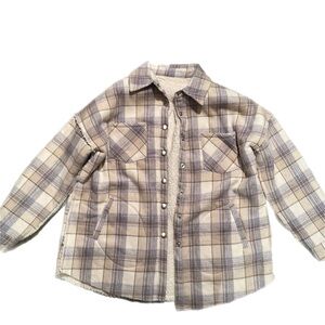 White Birch Boutique Fleece Shacket